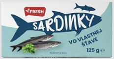 Sardinky vo vlastnej šťave